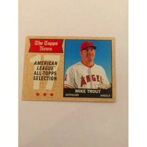 2017 Topps Heritage Mike Trout Angels #363 All Star (026)